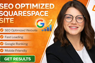 build SEO optimized squarespace website to rank on google