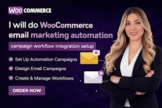 setup woocommerce email automation email campaign email workflow integration