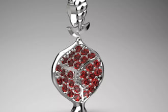 modify 3d gemstone design,bezel set jewelry,product render,3d printing,rhino mod