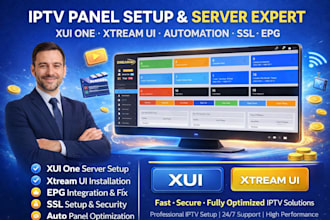 setup and install admin xui one server,xtream ui server,epg setup,SSL,automation