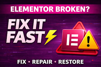 fix elementor not loading, broken layout, critical errors