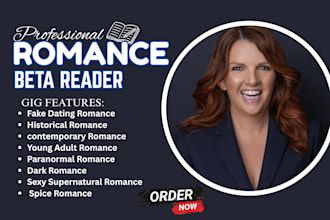 beta read romance stories and give detailed reader reports