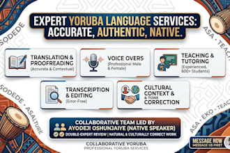 interpret, translate and teach yoruba