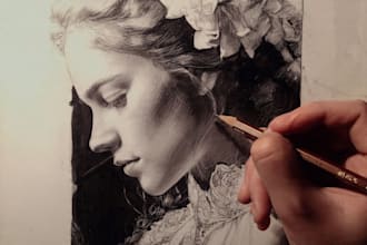 drawing semi realism illustration