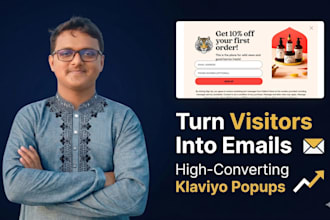 create high converting klaviyo pop up forms for shopify to grow your email list