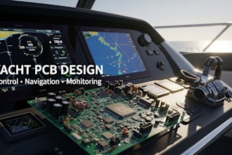 design yacht control and monitoring pcb for navigation gps and sensors