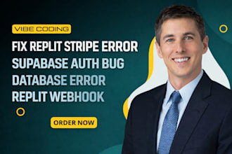 fix replit stripe error supabase auth bug database error replit webhook