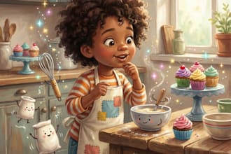 draw african american children story book illustration