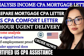 analysis income cpa mortgage letter income verification self employment letter