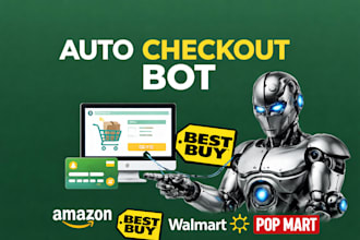 build auto checkout bot auto purchase bot for any websites