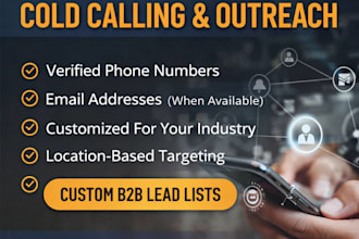 build targeted b2b cold call lists with verified leads