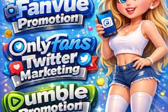 do fanvue page, onlyfans page, adult toys, rumble video, and adult web promotion