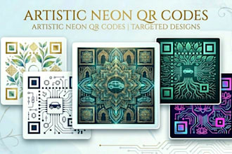 design a custom ai artistic qr code with your logo