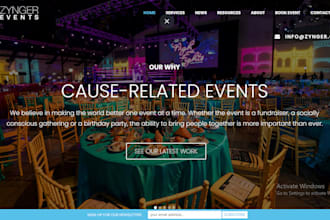 build event planning website event booking website, rental store wedding website