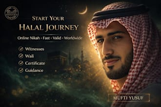 perform urgent online nikah, shahada, provide islamic marriage certificate
