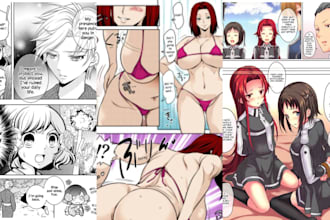 draw nsfw manga comic page  doujinshi storyboard webtoon anime light novel art