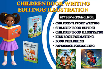 do children book editing write children story book format kids book illustration