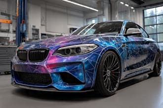 design a custom vehicle wrap, cars, pickups, trailers, etc