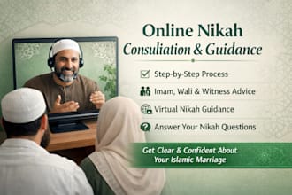 arrange online nikah in UK with imam wali witnesses and certificate
