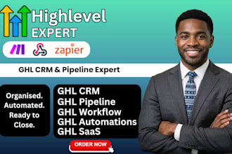 set up ghl CRM, ghl pipeline, ghl workflow automation, ghl lead management