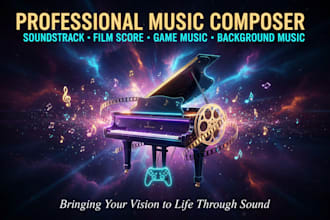 compose soundtrack, film score, game music, background music