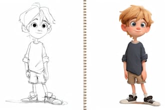 design a cartoon character
