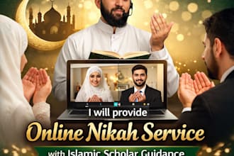 provide online nikah service with islamic scholar guidance