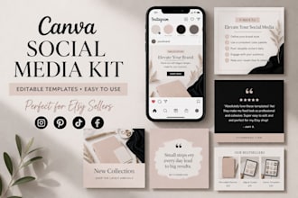 design a minimalist canva brand board for small businesses