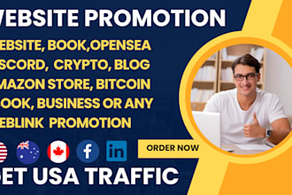 do promote website or any link social media