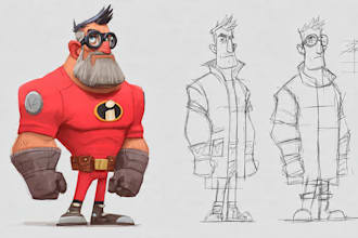 make super hero character design