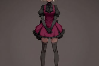 make awesome danganronpa character portrait for you
