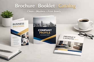 design professional brochure, catalog, booklet design