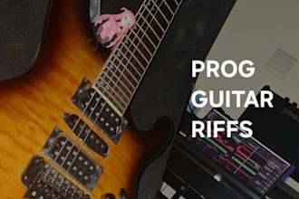 write progressive metal guitar work for your song