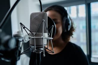 record a clear and pro voice over in dari and english
