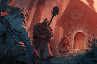 draw your dnd character with great details
