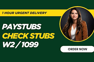 do pay stub, adp pay stubs, check stubs in 1 hour