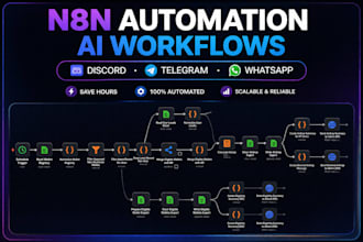 build n8n automation, ai workflows, bots and integrations