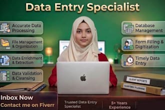 do expert data entry and web research