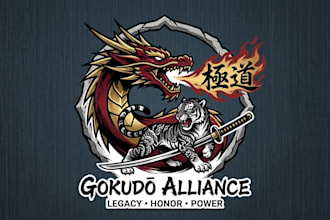 design a bold and edgy yakuza inspired logo