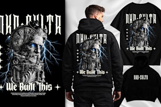 create modern streetwear tshirt or hoodie design