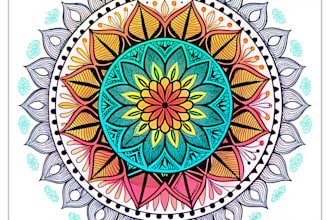 draw mandala art, tribal tattoo design, and creative