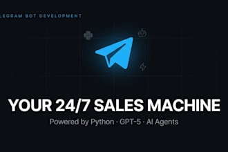 develop high converting ai telegram bots for sales and support