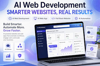 do ai website development, software development, full stack website development