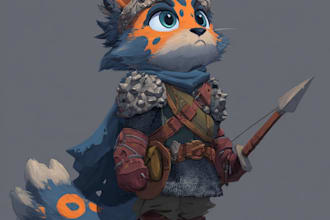 draw your fursona oc or furry art for you
