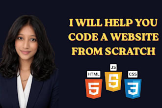 help you to code a website from scratch