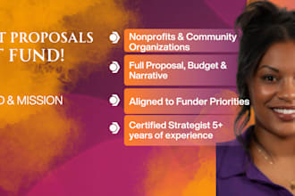 write a professional grant proposal that gets funded