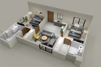 modern floor plans, exterior and interior designs
