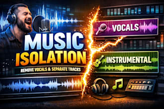 remove or isolate vocals in less than 1 hour