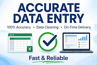 do accurate data entry and data typing in excel