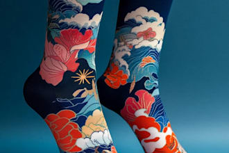 design custom and unique socks design